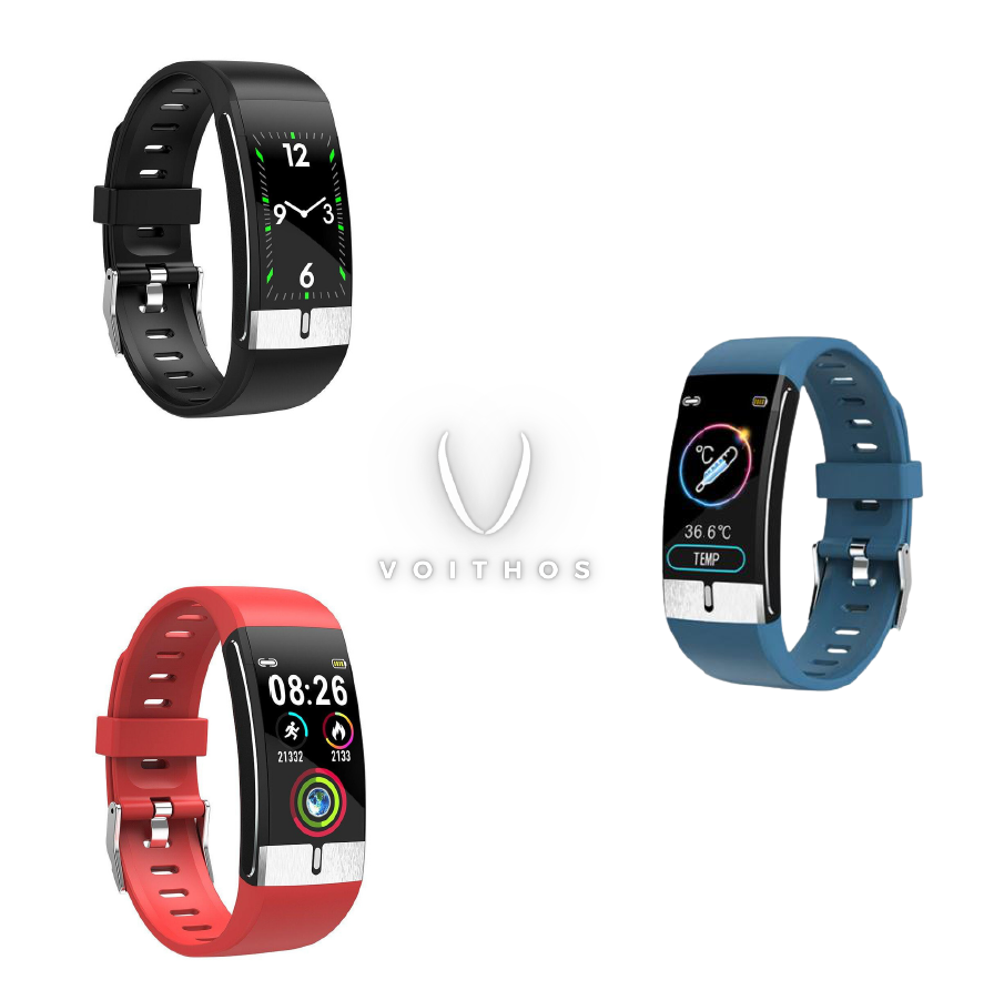VOITHOS Smart Band Blood Pressure Heart Rate & Body Temperature Monitor with ECG & PPG